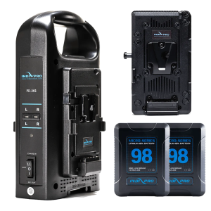 Indipro 2x Micro-Series 98Wh V-Mount Li-Ion Batteries Blackmagic URSA Kit