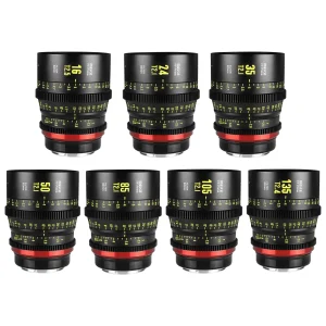 Meike Full Frame 7-Lens Kit EF Mount (16mm, 24mm,35mm,50mm,85mm,105mm,135mm, 7-Lens Case)